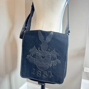 Bally 1851 Crossbody Sling Messenger Bag w/ Silver Tag